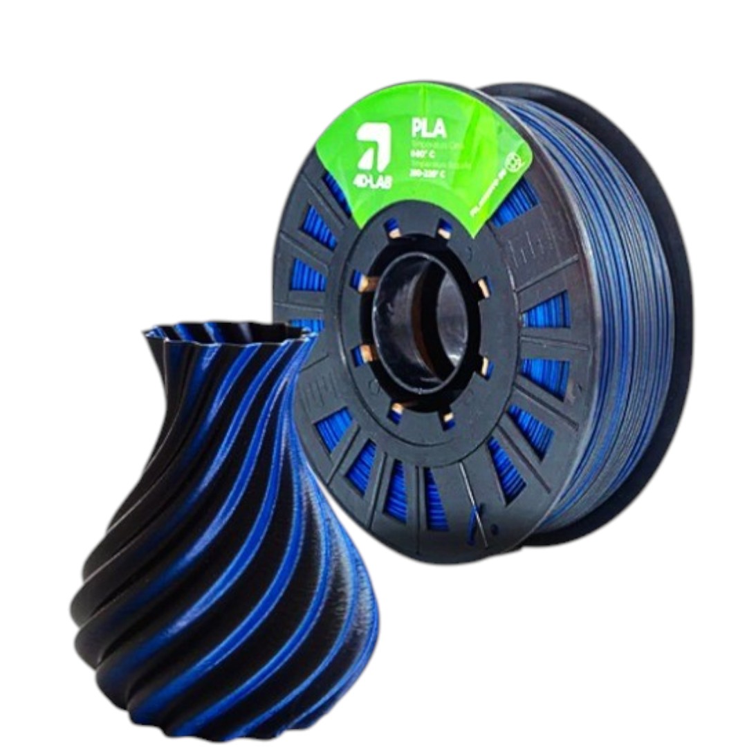 PLA SEDA BICOLOR AZUL SEDA - NEGRO