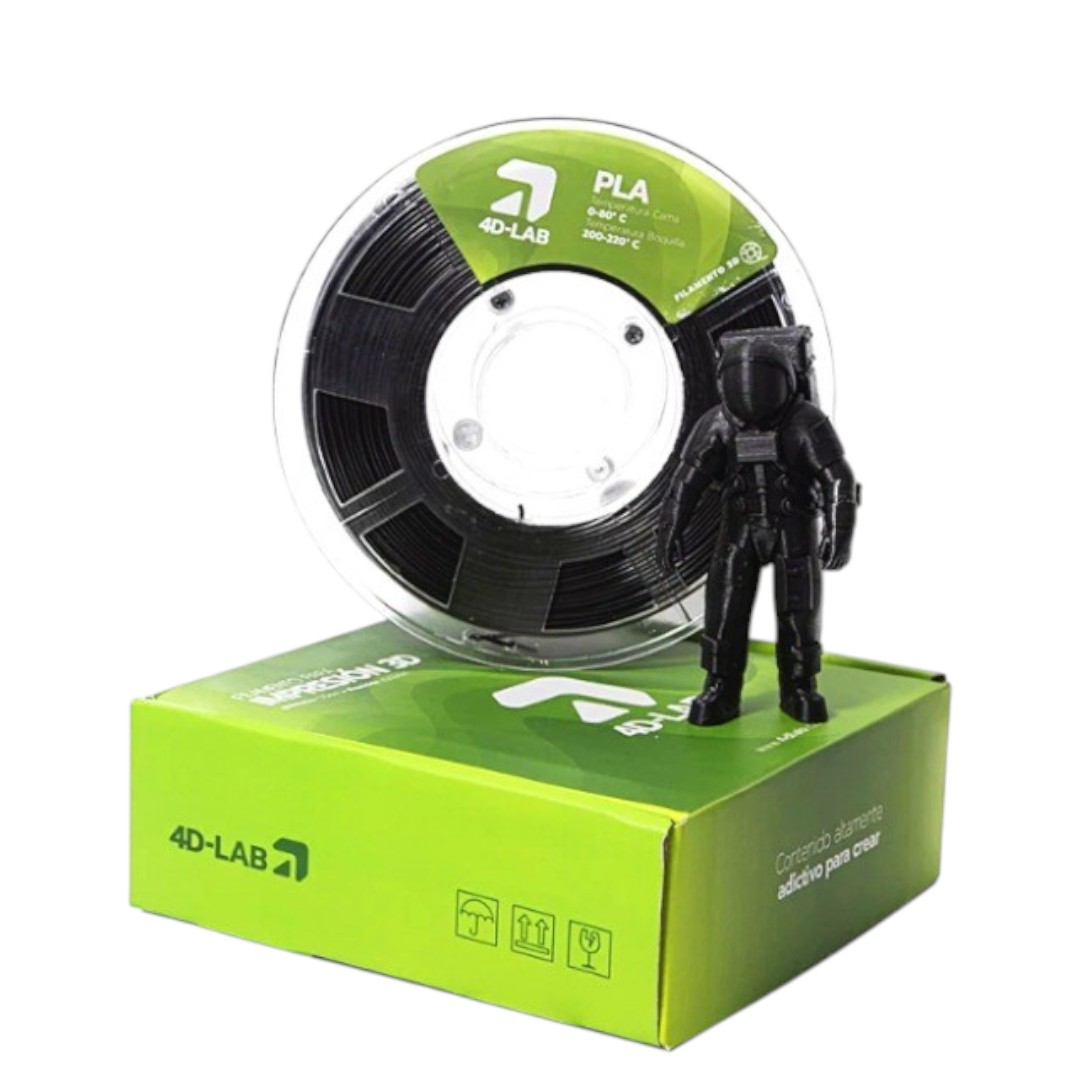 FILAMENTO PLA NEGRO 2.85 MM (1KG)