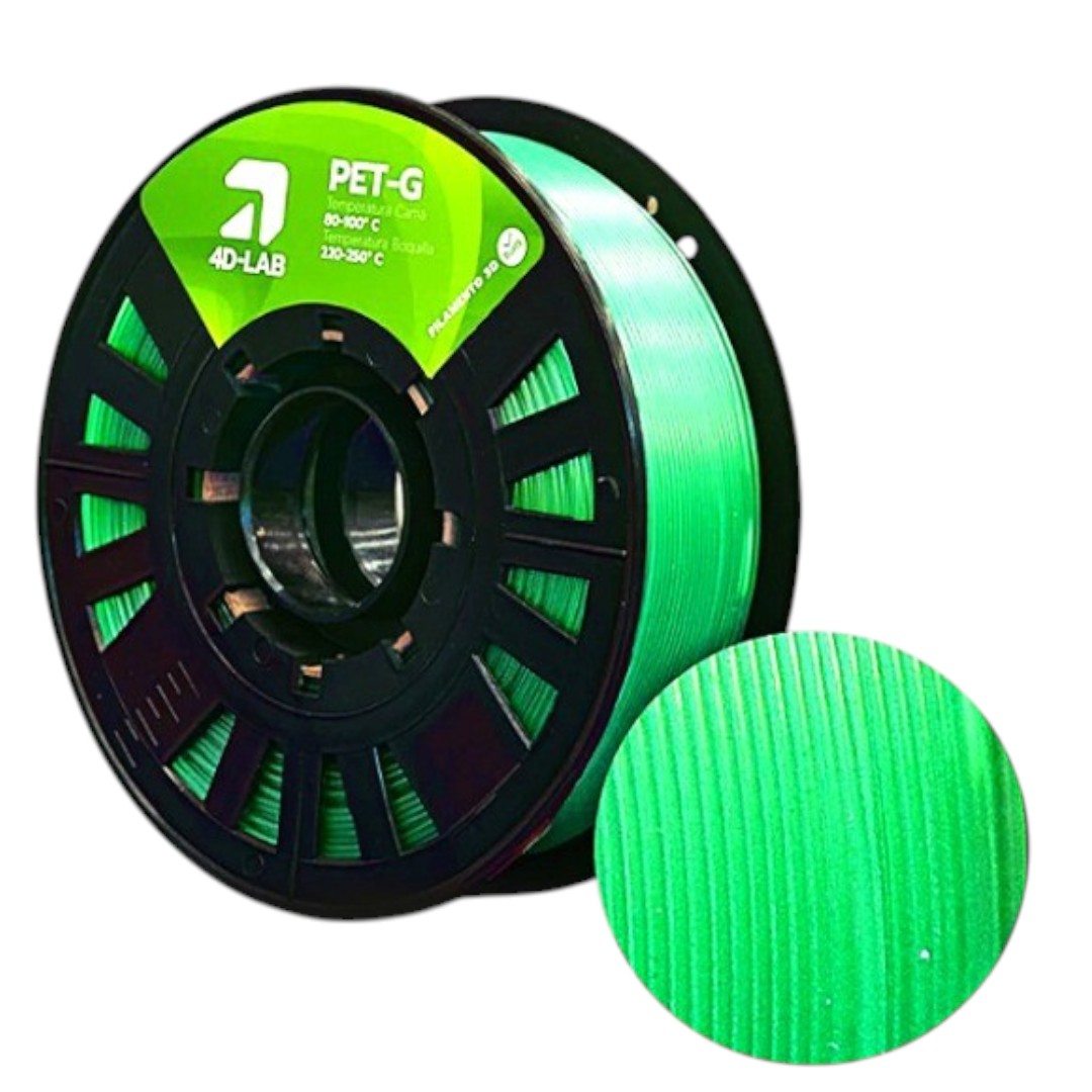 FILAMENTO PET-G VERDE TRASLUCIDO (1KG)
