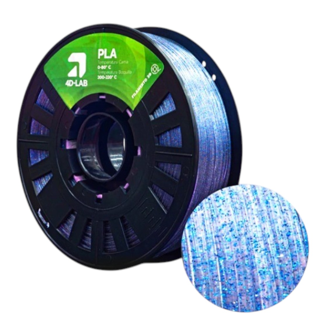 PLA GLITTER (1 KG) AZUL