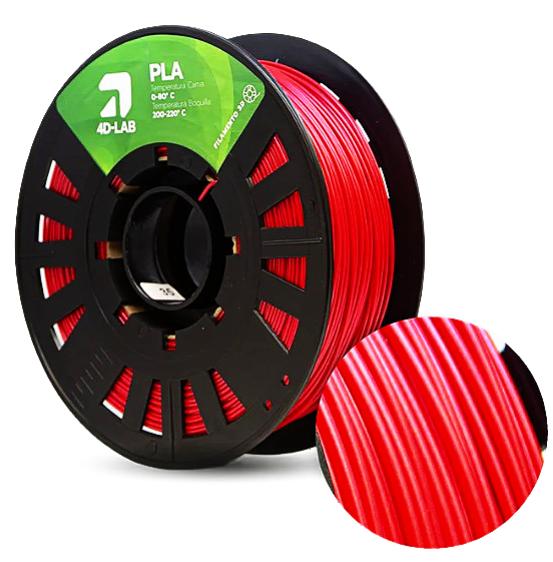 PLA METALIZADO ROJO SILK 1 KG