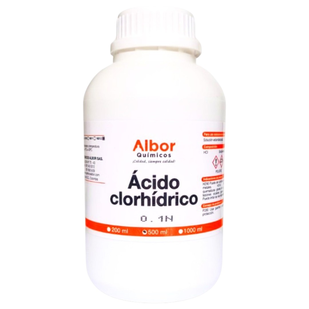 ÁCIDO CLORHÍDRICO 0,1N 500 ML