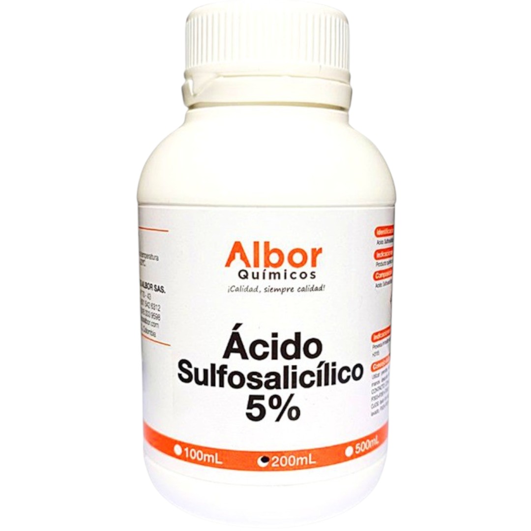 ÁCIDO SULFOSALICÍLICO 5% 200 ML
