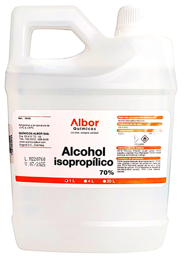 ALCOHOL ISOPROPÍLICO 70% 1 L