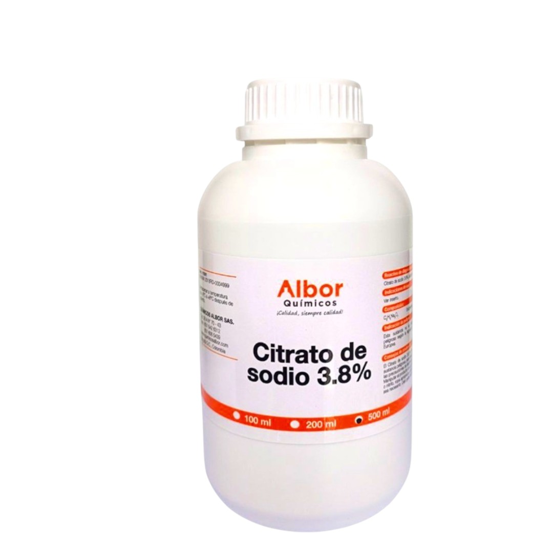 CITRATO DE SODIO 3,8% 500 ML