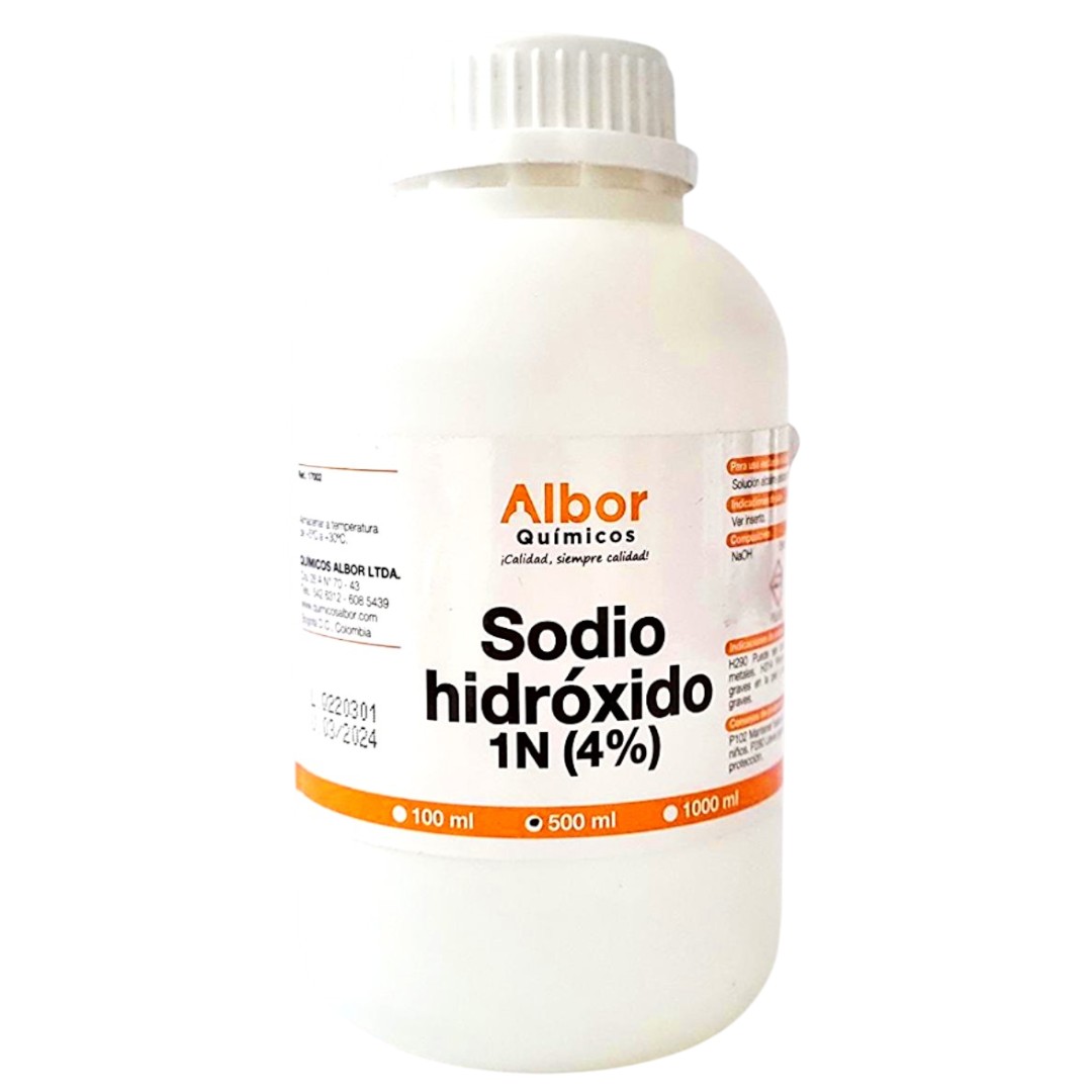 HIDRÓXIDO DE SODIO 1N (4%) 500 ML
