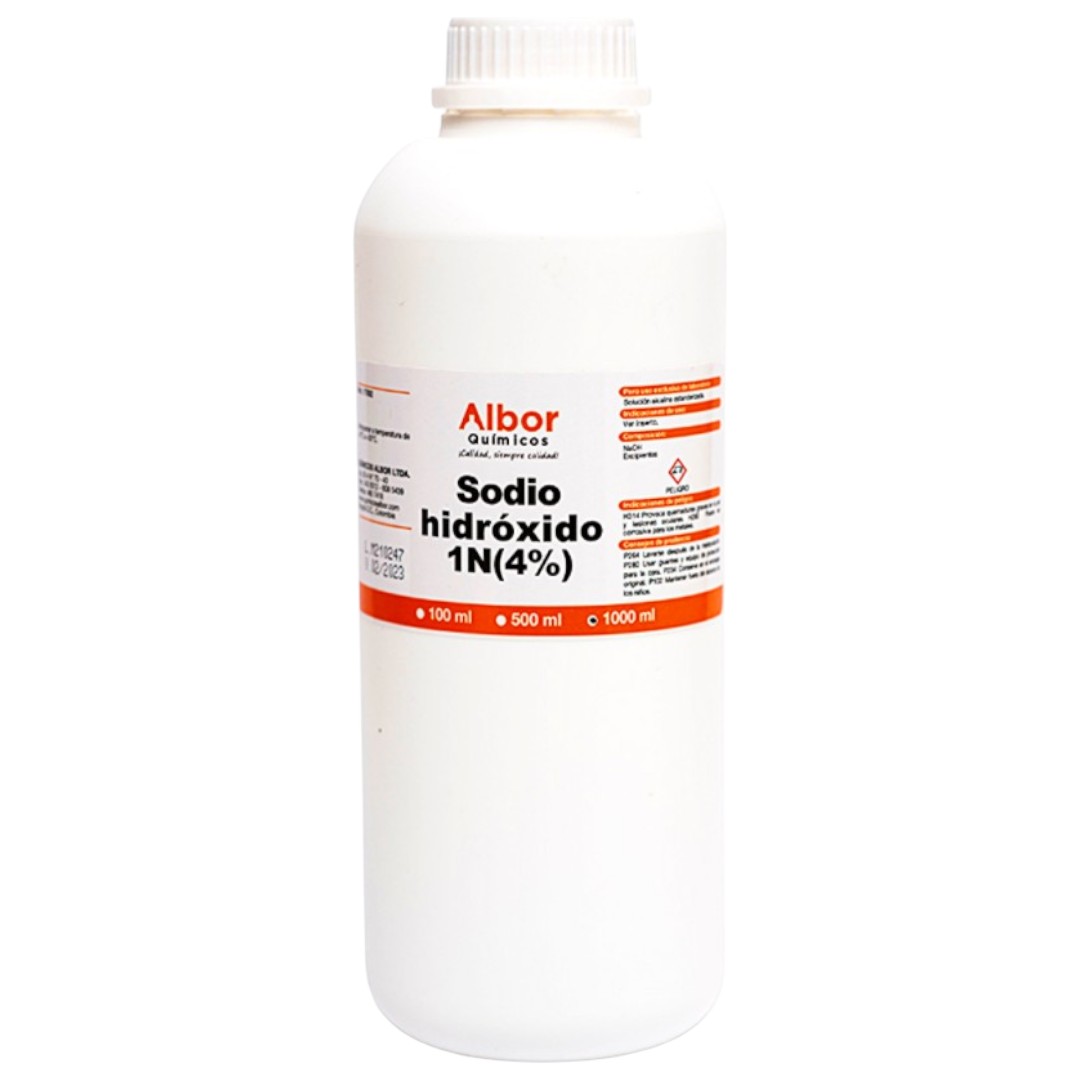 HIDRÓXIDO DE SODIO 0.1N (0,4%) 1000 ML