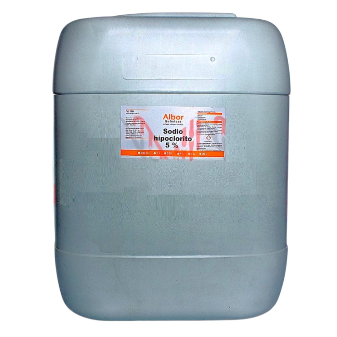 HIPOCLORITO SODIO 5% 20 L